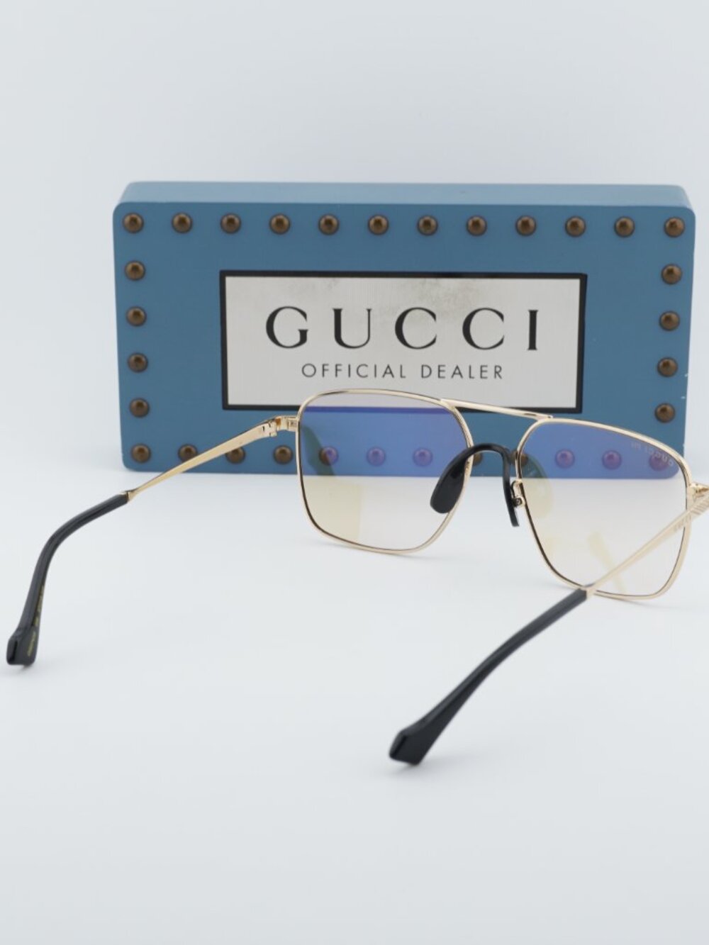 Gucci GG0743S 006 Men Aviator Sunglasses - Gold / Yellow Photochromic - Picture 3 of 11